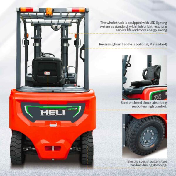 Heli 1.5-3.8T H4 Series Lithium Forklift Details